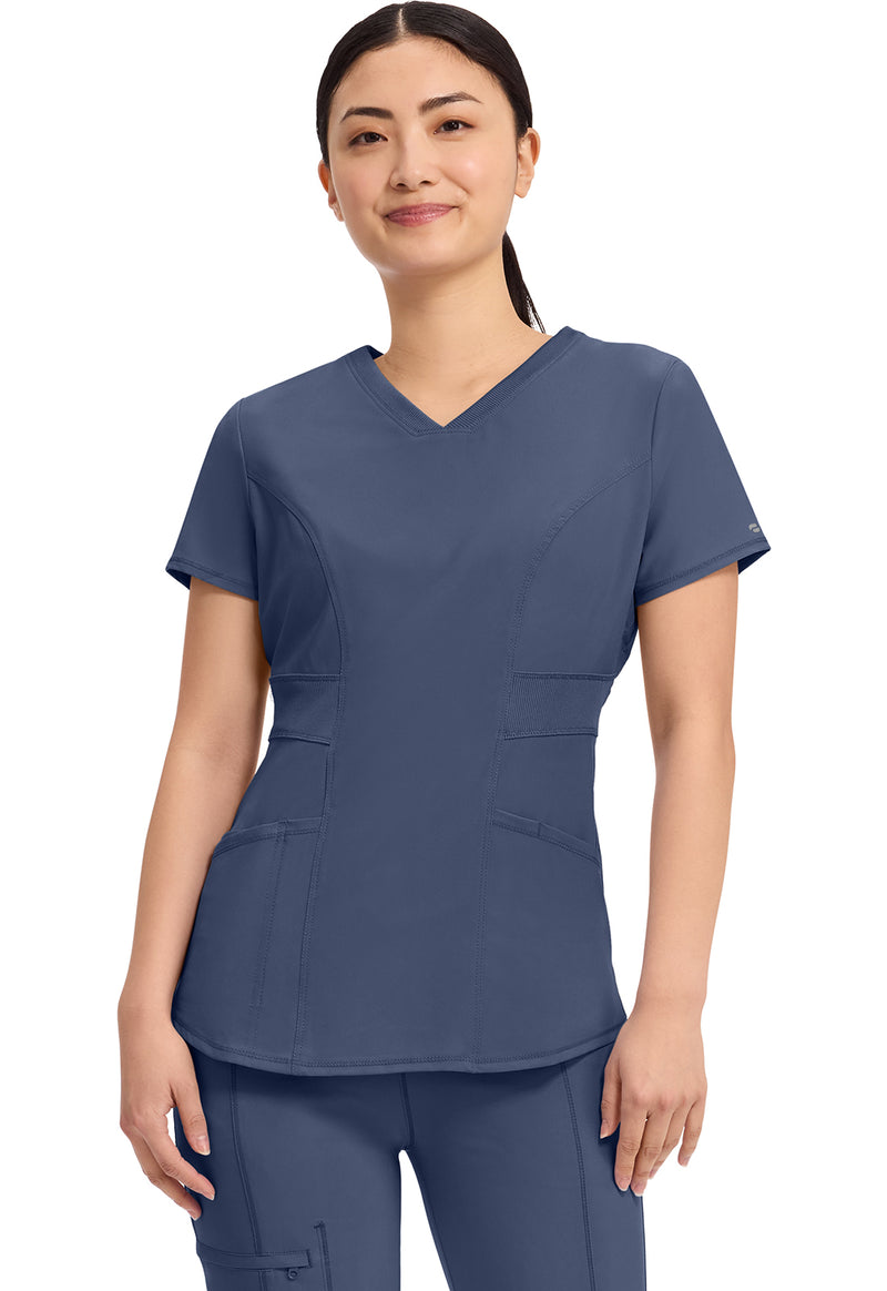 Navy - V-Neck Top