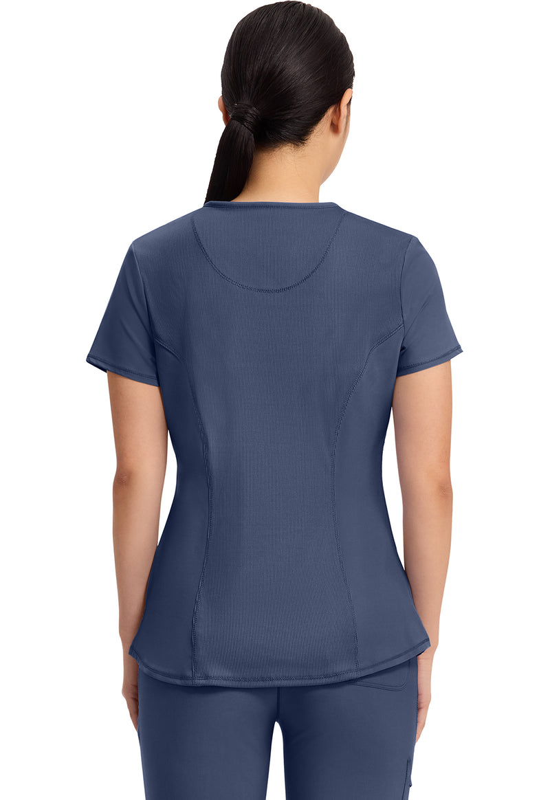 Navy - V-Neck Top (Back)