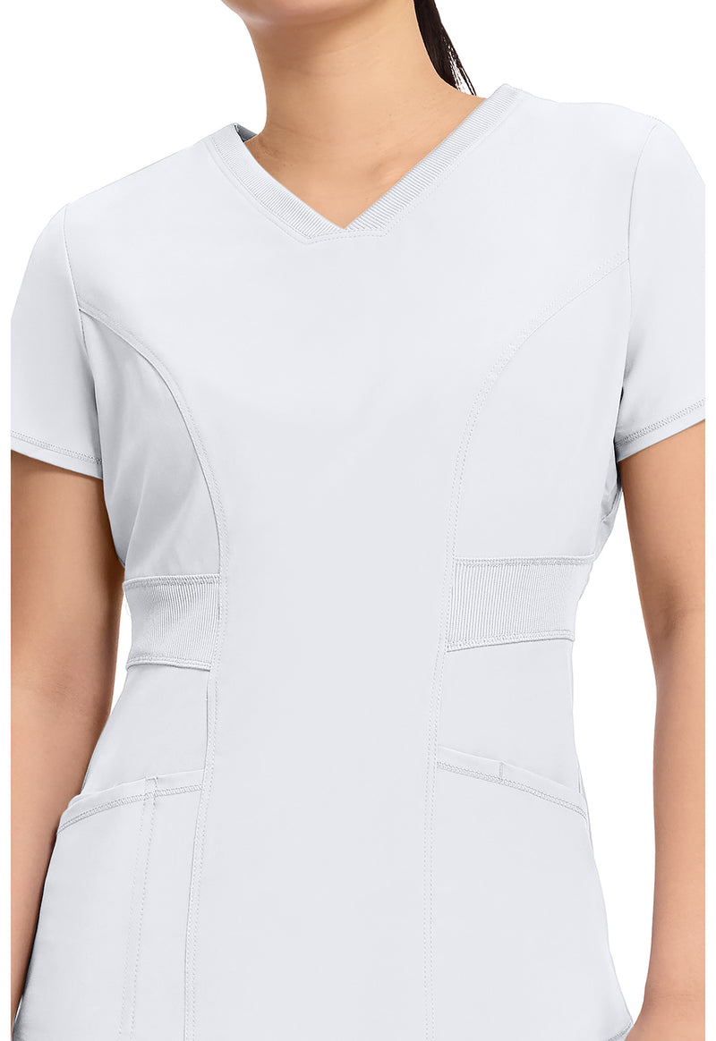 White - V-Neck Top (View 2)
