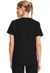 Black - Cherokee WW Originals Ultra Women Scrub Top - Back View