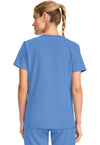Ciel Blue - Cherokee WW Originals Ultra Women Scrub Top - Back View