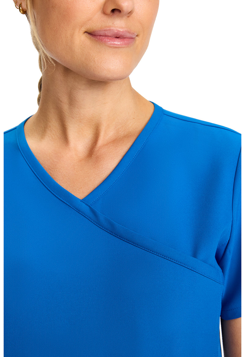 royal - Maternity Mock Wrap V-Neck Top (View 2)
