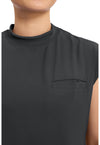 black - Mock Neck Top (View 2)