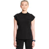 black - Mock Neck Top