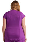Bright Violet - Cherokee IN Infinity Women Scrub Top - Back View