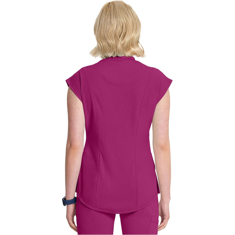future fuchsia - Mock Neck Top