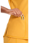 Gold Rush - Women's Mock Neck Scrub Top (View 2)