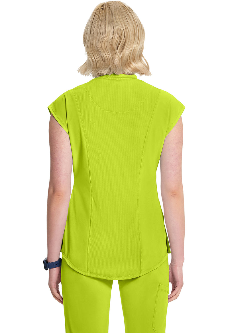 Lime Time - Cherokee IN Infinity Women Scrub Top - Back View