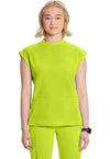 Lime Time - Cherokee IN Infinity Women Scrub Top - Front View
