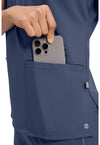 navy - Mock Neck Top (View 3)