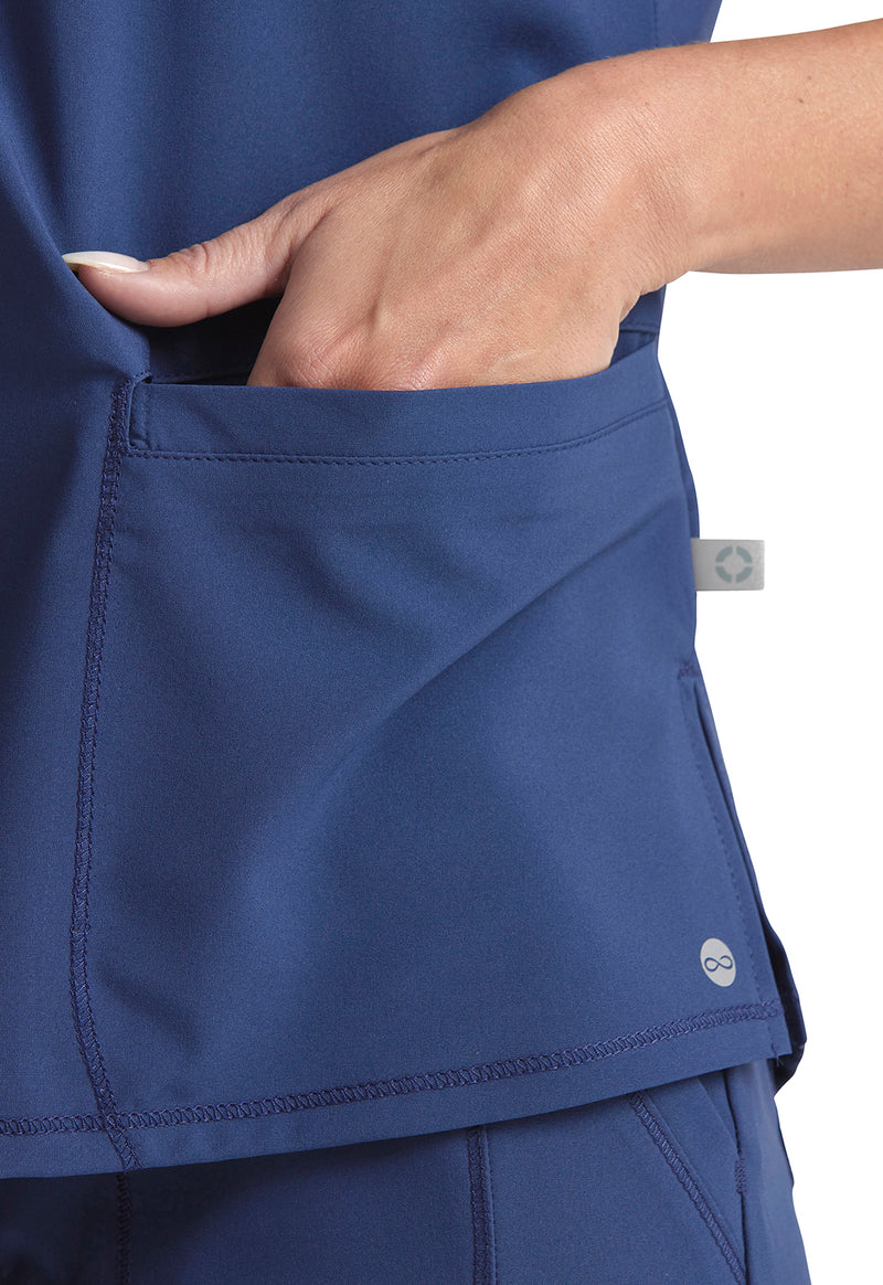 navy - Mock Neck Top (View 4)