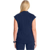 navy - Mock Neck Top