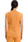 Orange Sunrise - Cherokee IN Infinity Women Scrub Top - Back View
