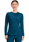 Caribbean Blue - Long Sleeve Underscrub Knit Tee