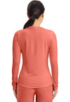 Coral Rush - Long Sleeve Underscrub Knit Tee (Back)