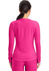 Electric Pink - Long Sleeve Underscrub Knit Tee (Back)