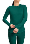 Hunter Green - Long Sleeve Underscrub Knit Tee (View 2)