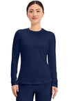 Navy - Long Sleeve Underscrub Knit Tee
