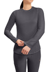 Pewter - Long Sleeve Underscrub Knit Tee (View 2)