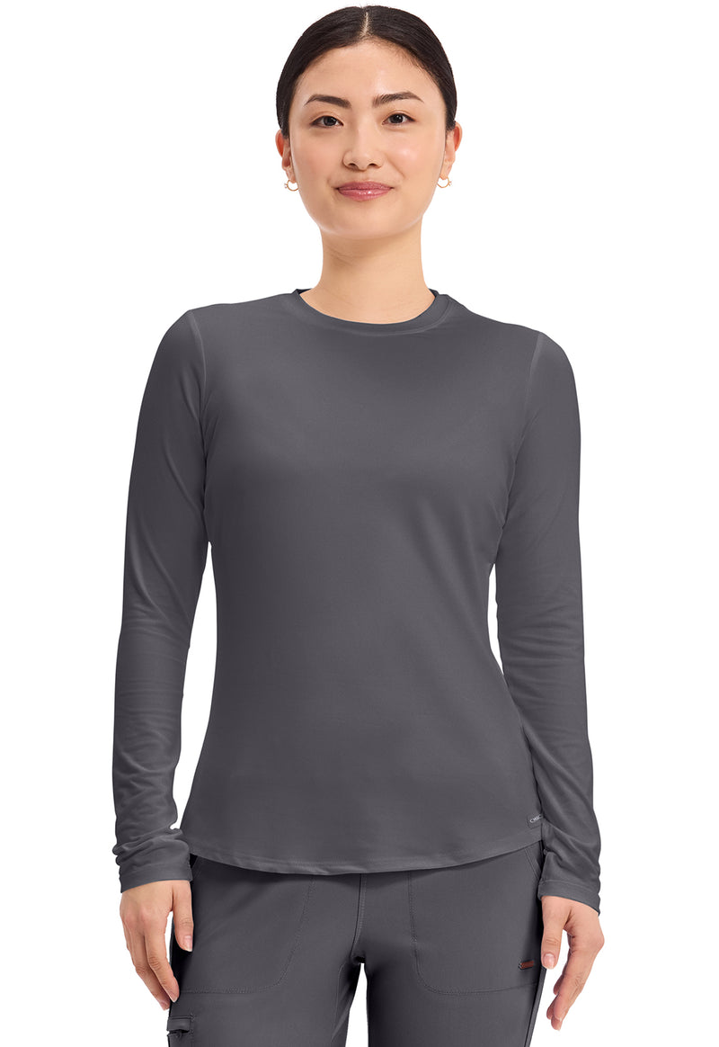 Pewter - Long Sleeve Underscrub Knit Tee