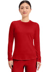 Red - Long Sleeve Underscrub Knit Tee