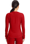 Red - Long Sleeve Underscrub Knit Tee (Back)