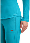 Turquoise - Long Sleeve Underscrub Knit Tee (View 3)