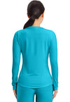 Turquoise - Long Sleeve Underscrub Knit Tee (Back)