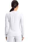White - Long Sleeve Underscrub Knit Tee (Back)