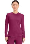Wine - Long Sleeve Underscrub Knit Tee