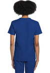 Galaxy Blue - Cherokee WW Originals Ultra Unisex Scrub Top - Back View