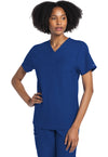 Galaxy Blue - Cherokee WW Originals Ultra Unisex Scrub Top - Front View