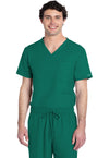Hunter Green - Cherokee WW Originals Ultra Unisex Scrub Top - Front View