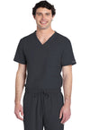 Pewter - Cherokee WW Originals Ultra Unisex Scrub Top - Front View