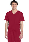 RED - Cherokee WW Originals Ultra Unisex Scrub Top - Front View