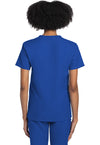 Royal - Cherokee WW Originals Ultra Unisex Scrub Top - Back View