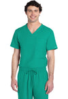 Teal Blue - Cherokee WW Originals Ultra Unisex Scrub Top - Front View