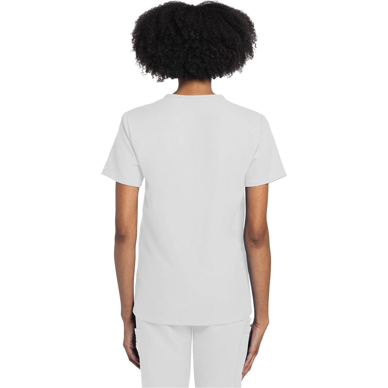 white - Unisex V-Neck Top