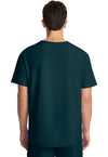 Caribbean Blue - Cherokee WW Originals Ultra Men Scrub Top - Back View