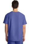 Ciel Blue - Cherokee WW Originals Ultra Men Scrub Top - Back View