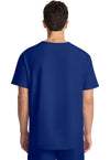 Galaxy Blue - Cherokee WW Originals Ultra Men Scrub Top - Back View