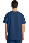 Navy - Cherokee WW Originals Ultra Men Scrub Top - Back View