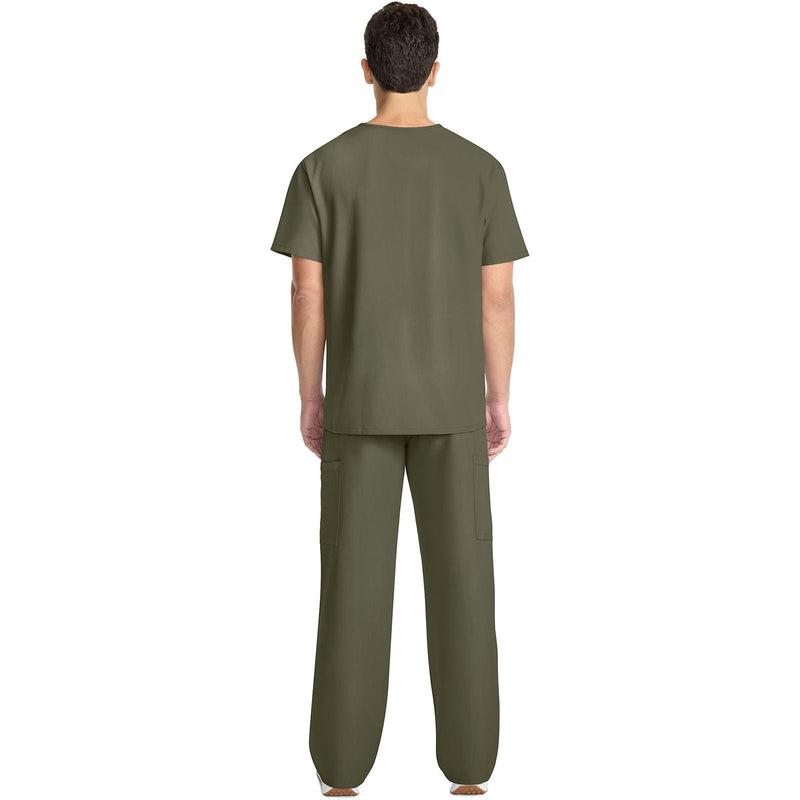 olive - Men's Tuck-in V-Neck Top