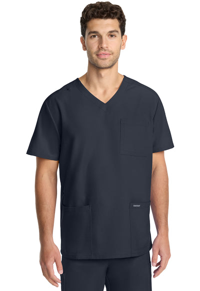 Men's 3-Pocket V-Neck Scrub Top