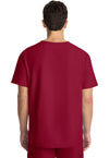 RED - Cherokee WW Originals Ultra Men Scrub Top - Back View