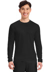 Black - Men's Long Sleeve Underscrub Knit Tee