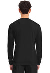 Black - Men's Long Sleeve Underscrub Knit Tee (Back)