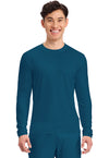 Caribbean Blue - Men's Long Sleeve Underscrub Knit Tee