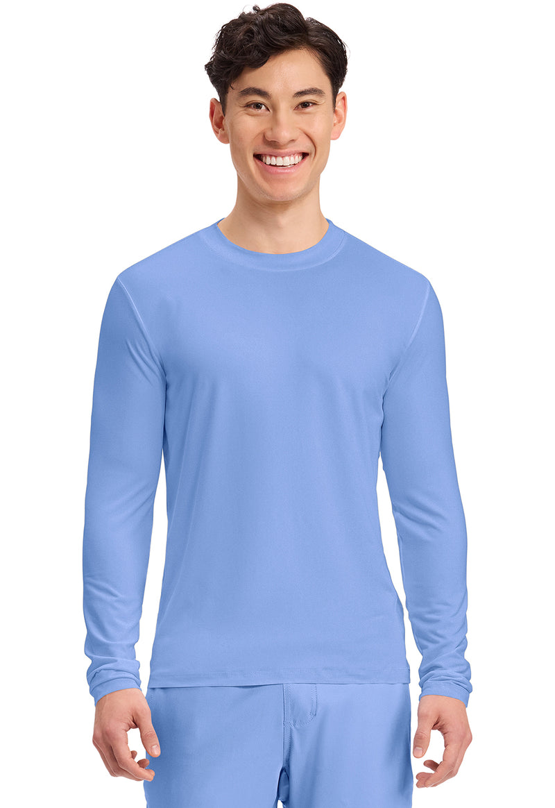Ciel Blue - Men's Long Sleeve Underscrub Knit Tee