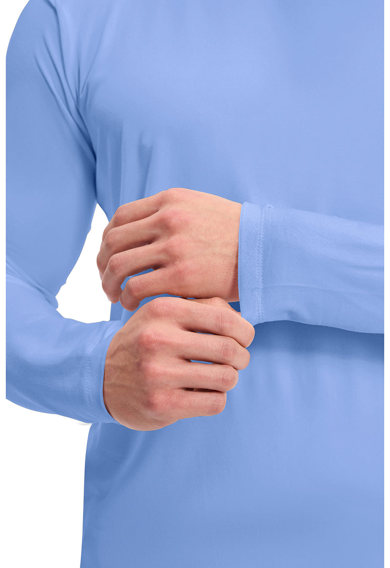 Ciel Blue - Men's Long Sleeve Underscrub Knit Tee (View 2)